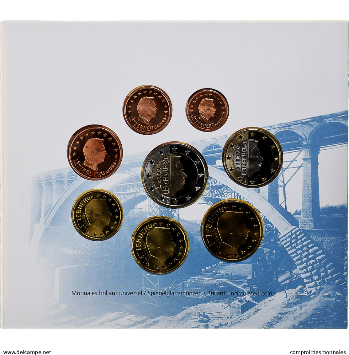 Luxembourg, Coffret, 2003, BU, FDC - Lussemburgo