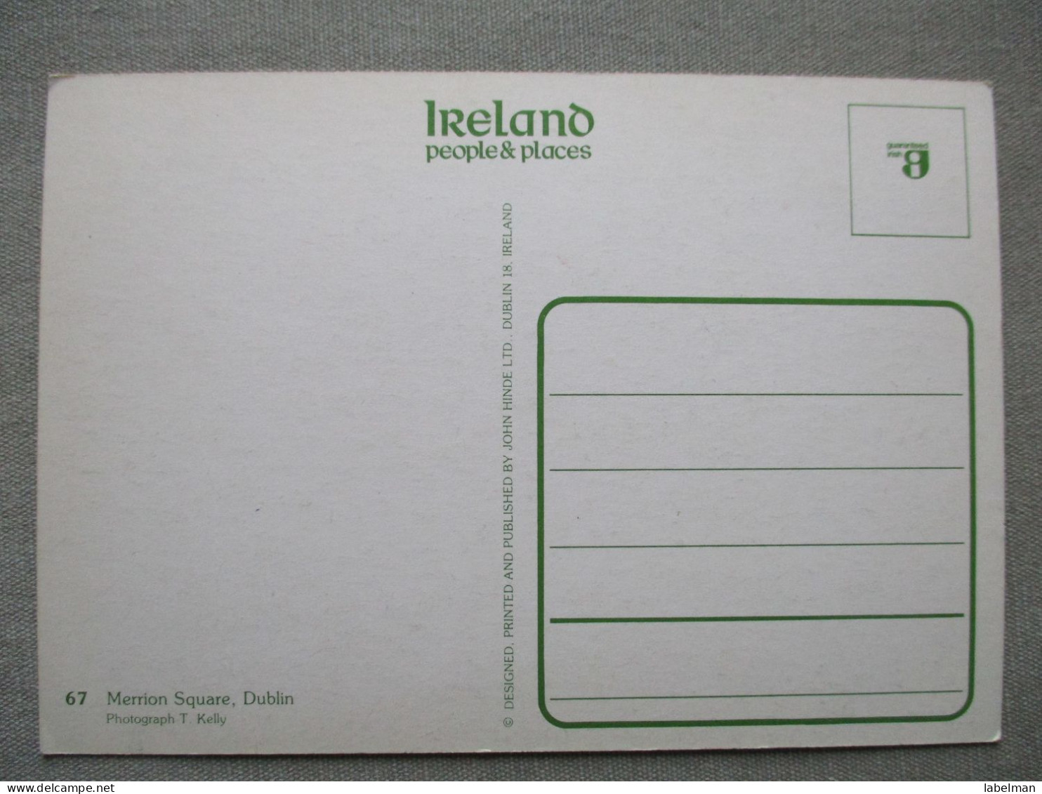 IRLAND UK UNITED KINGDOM DUBLIN MERRION SQUARE AK CP KARTE CARD POSTKARTE POSTCARD ANSICHTSKARTE CARTOLINA CARTE POSTALE - Collections & Lots