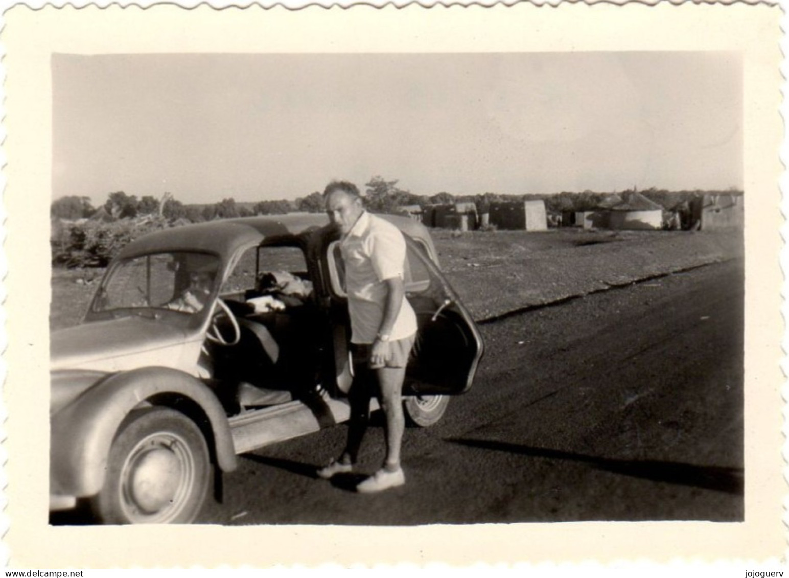 Voyage En Brousse à 50 Km De Bamako ( Photo 6x9 Originale Avec Mr Fiol En 1959 - Mali