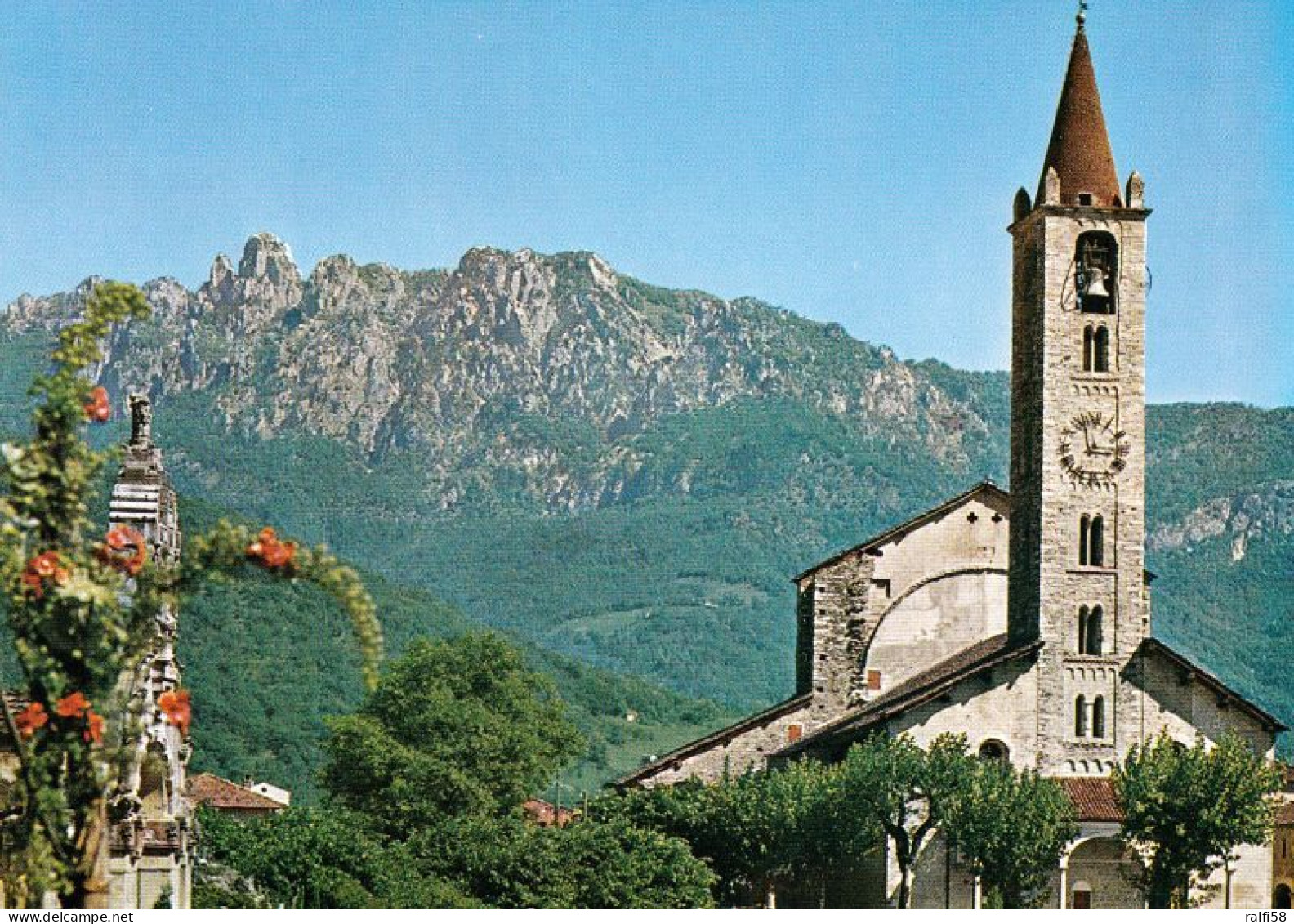 1 AK Schweiz * Die Kirche Santo Stefano In Tesserete Im Kanton Tessin - Der Turm Ist Noch Vom Romanischen Vorgängerbau * - Tesserete 