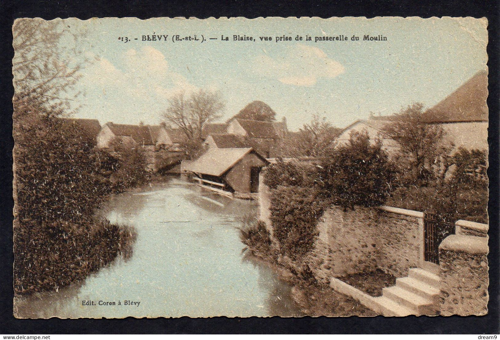 28 BLEVY - La Blaise, Vue Prise De La Passerelle Du Moulin - Blévy