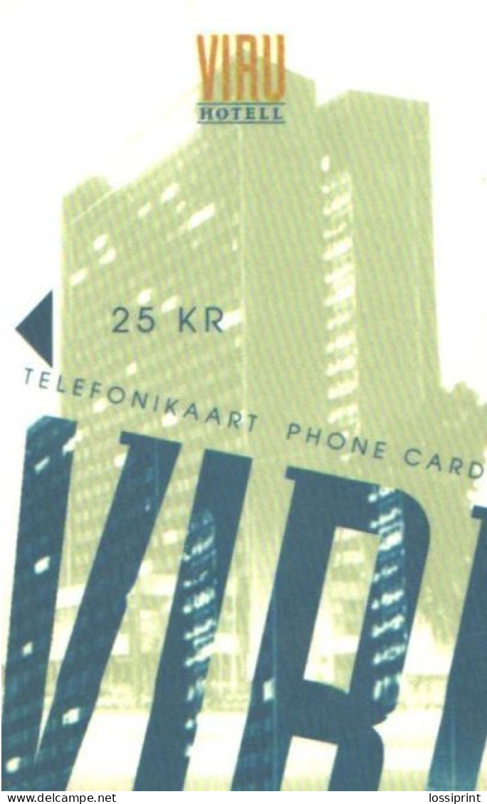 Estonia:Used Phonecard Viru Hotel 25 Kr, VOID. 12/96 - Estonia