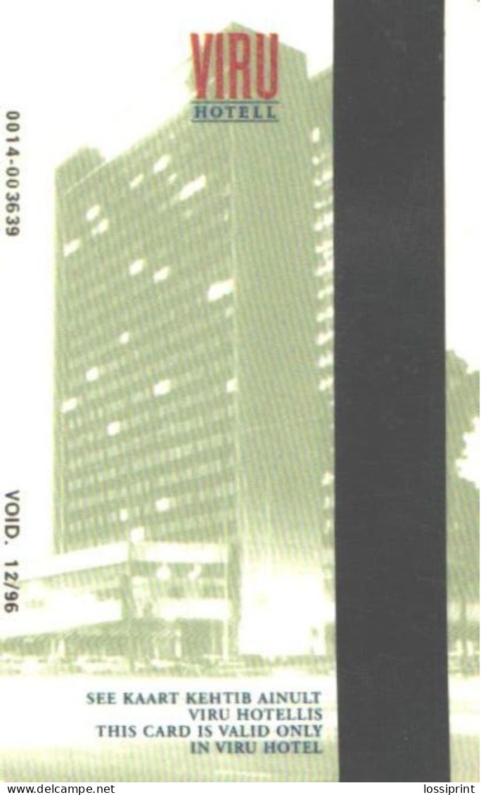 Estonia:Used Phonecard Viru Hotel 25 Kr, VOID. 12/96 - Estland