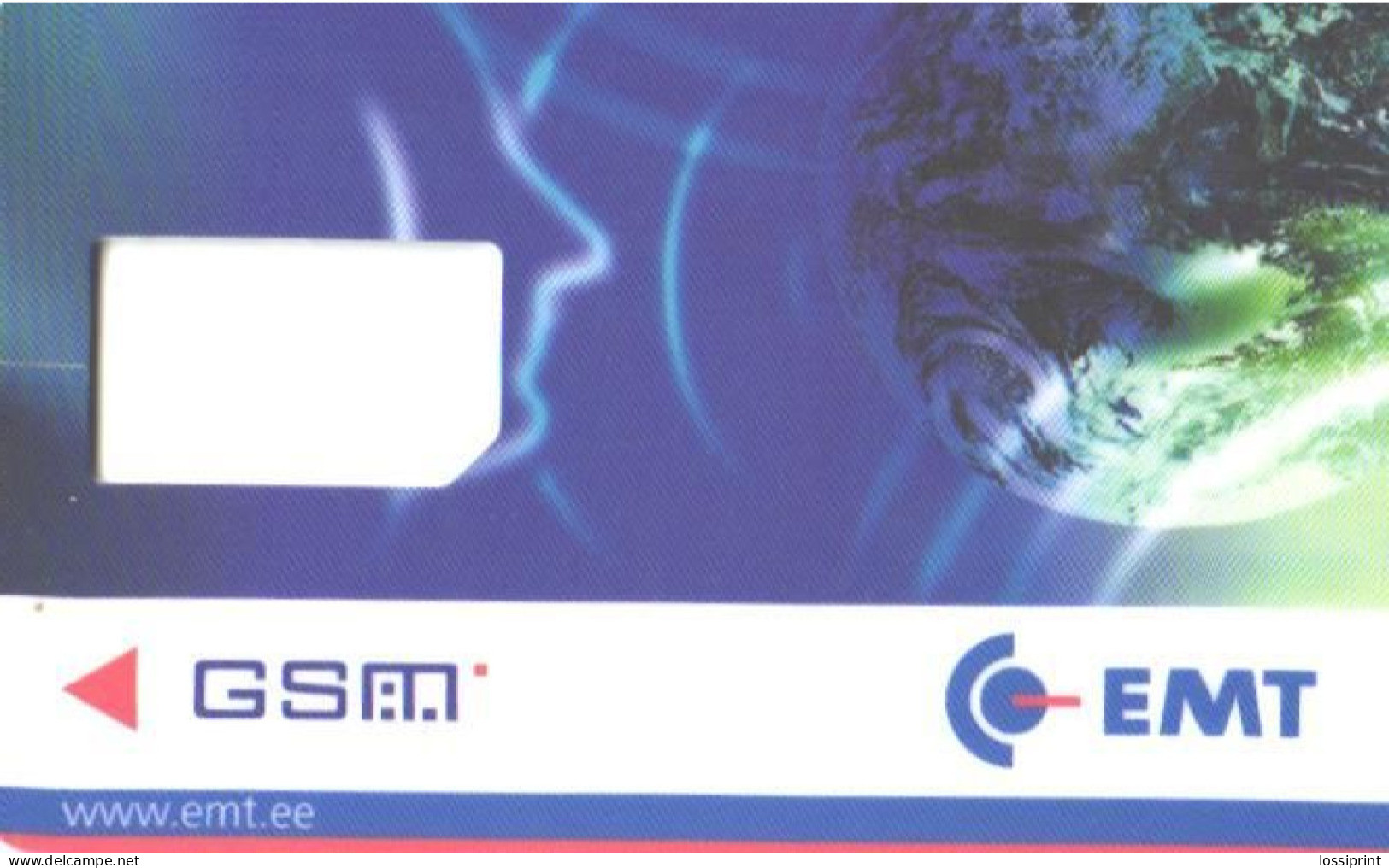 Estonia:Mobile Phone SIM Card Without Chip, EMT GSM - Estonie