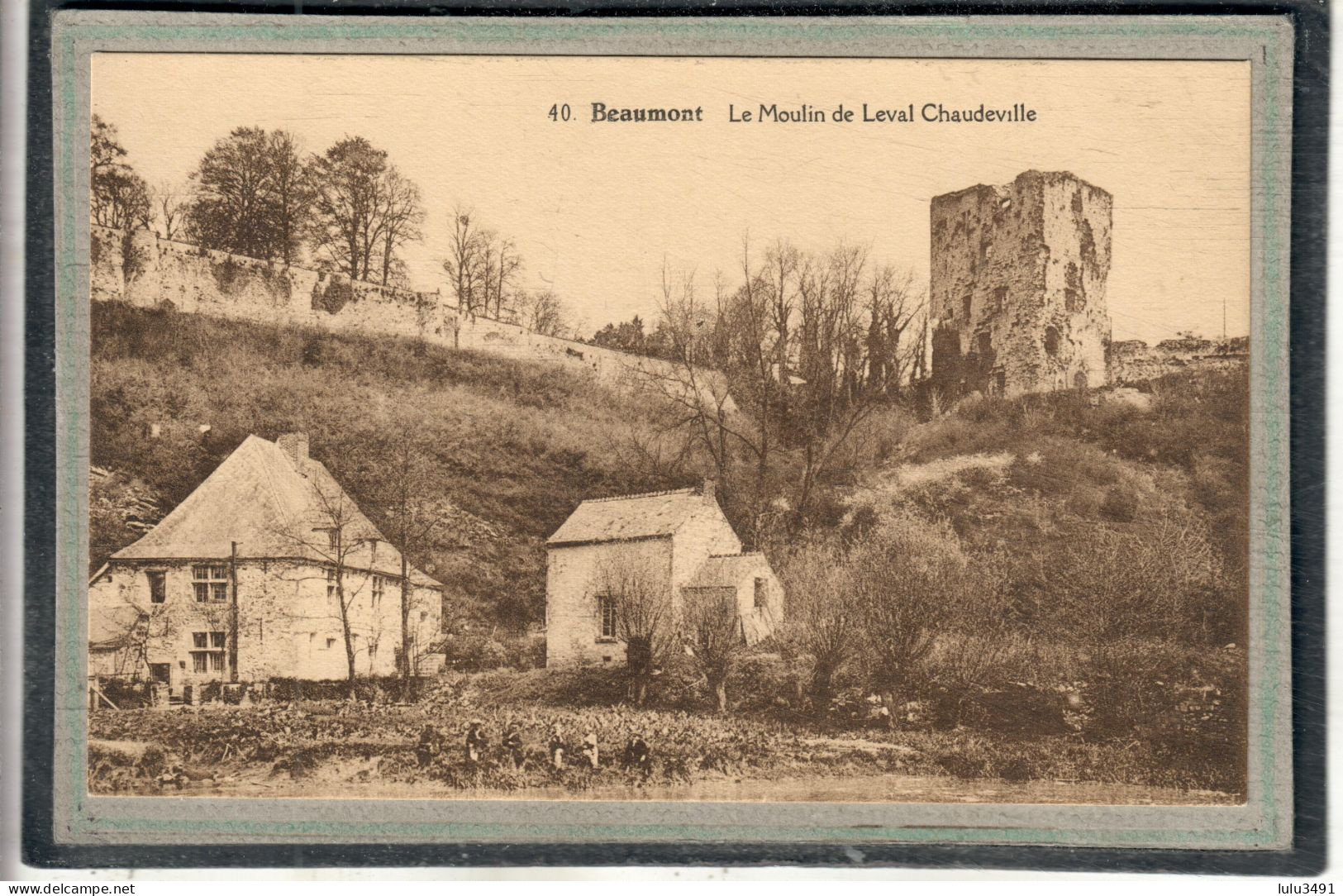 CPA (Belgique-Hainaut) BEAUMONT - Aspect Du Moulin De Leval Chaudeville Dans Les Années 20 / 30 - Beaumont