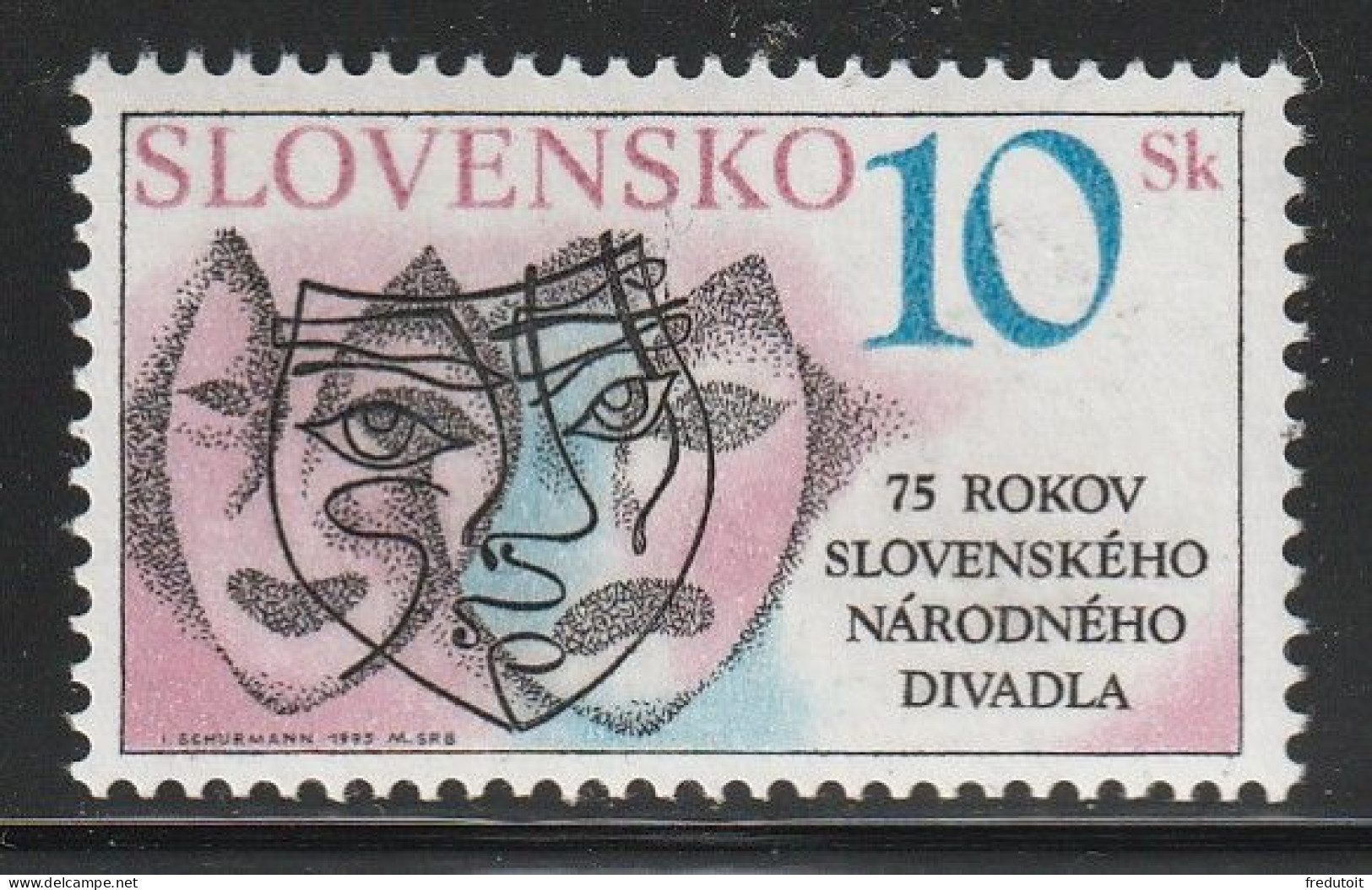 SLOVAQUIE - N°180 ** (1995) Théâtre - Unused Stamps