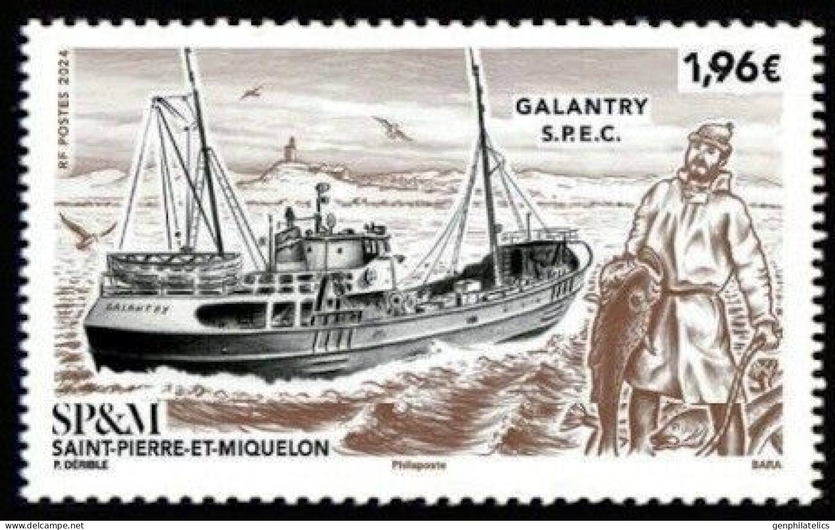 SP&M/St Pierre Et Miquelon 2024 TRANSPORT Vehicles. Ships GALANTRY - Fine Stamp MNH - Unused Stamps