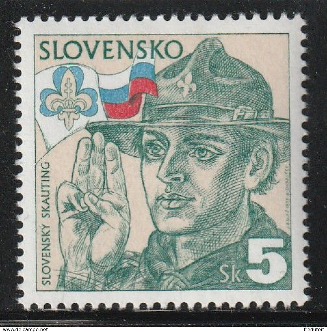 SLOVAQUIE - N°190 ** (1995) Scoutisme - Unused Stamps