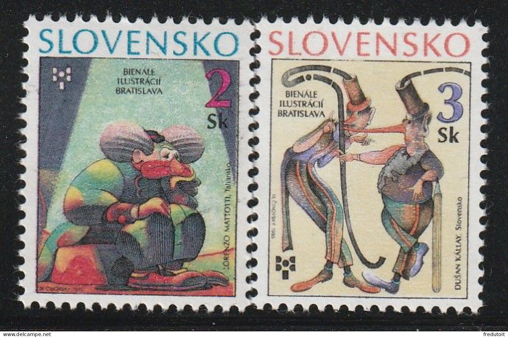 SLOVAQUIE - N°198/9 ** (1995) - Unused Stamps