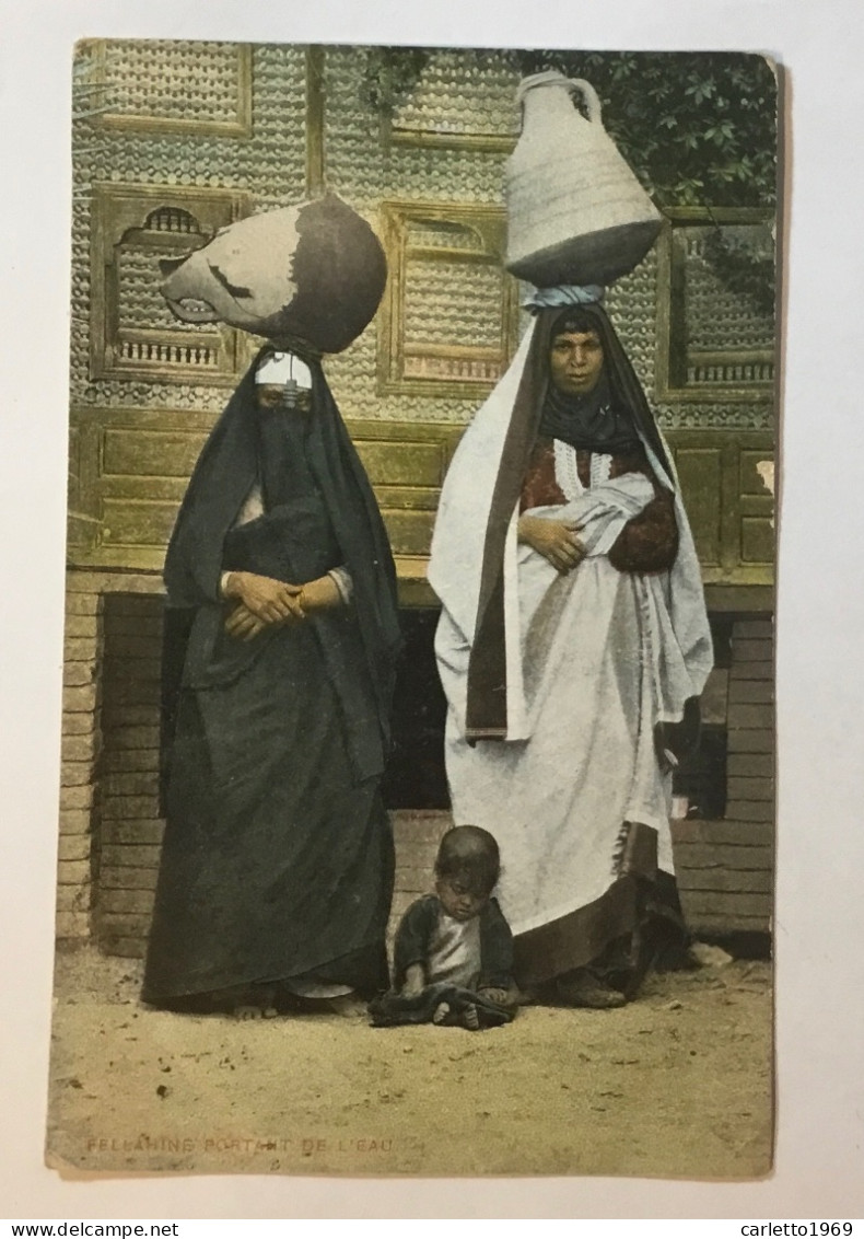 FELLAHINE PORTANT DE L’EAU 1908 VIAGGIATA FP - Le Caire