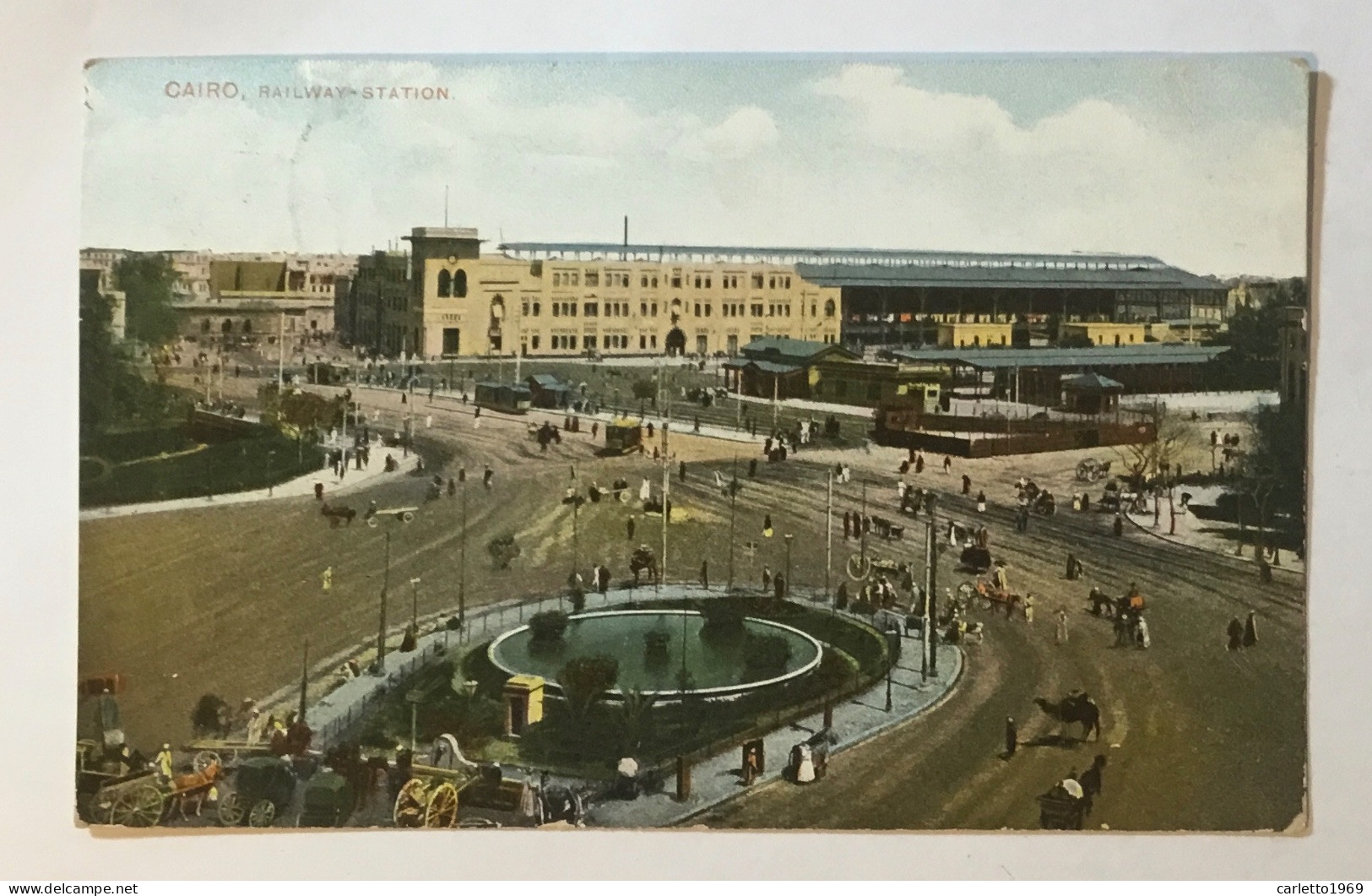 CAIRO RAILWAY STATION  1909 VIAGGIATA FP - Cairo