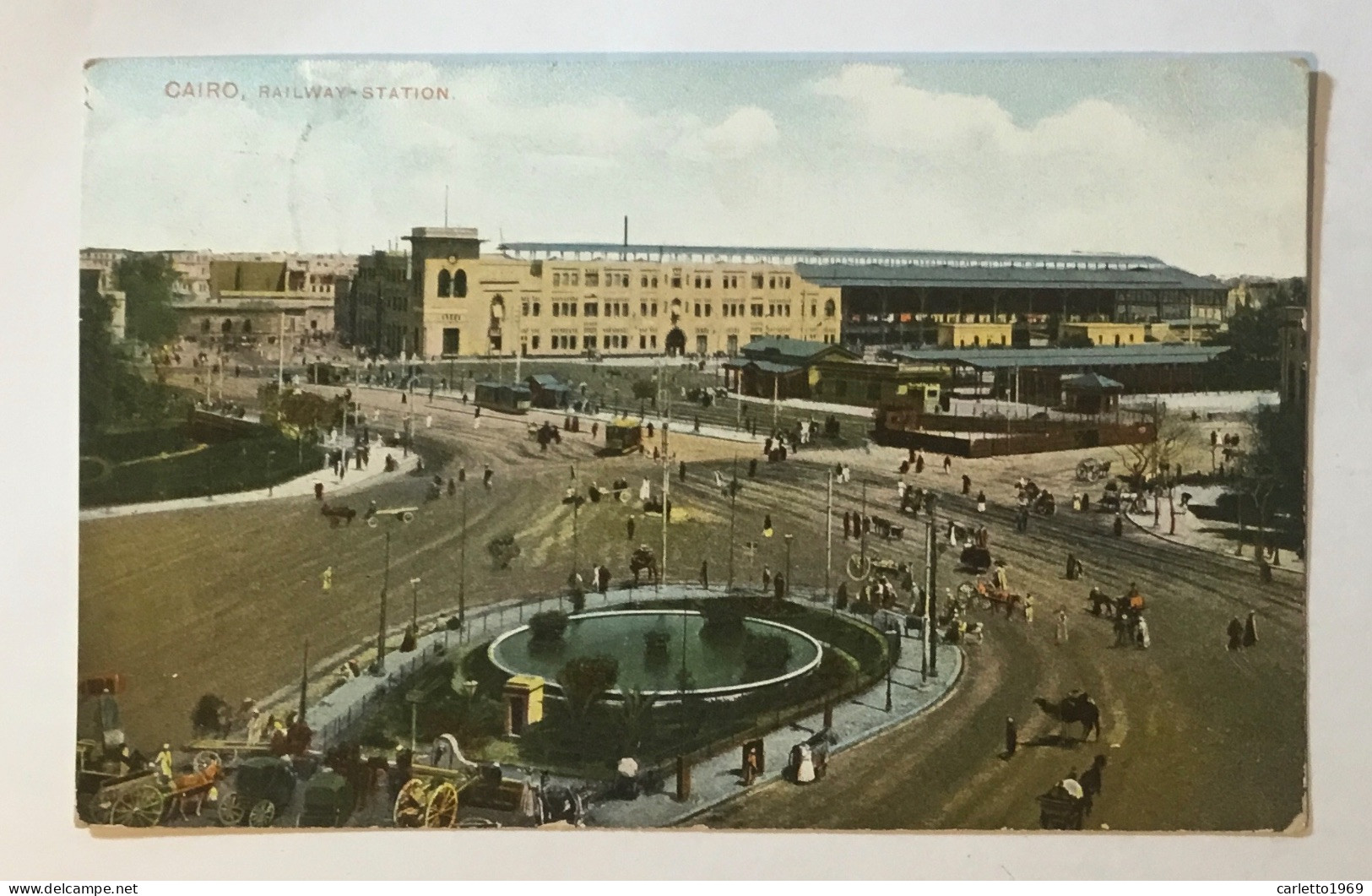 CAIRO RAILWAY STATION  1909 VIAGGIATA FP - Le Caire