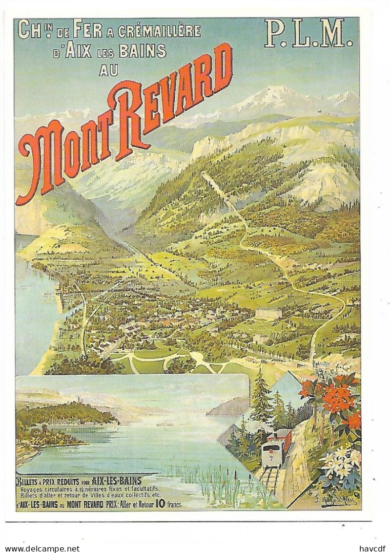 CPM - édit. L'AVION POSTAL - A119 - AIX - LES -  BAINS - MONT-RENARD, Par Hugo D'ALESI ( 1893 ) - D'Alési, Hugo