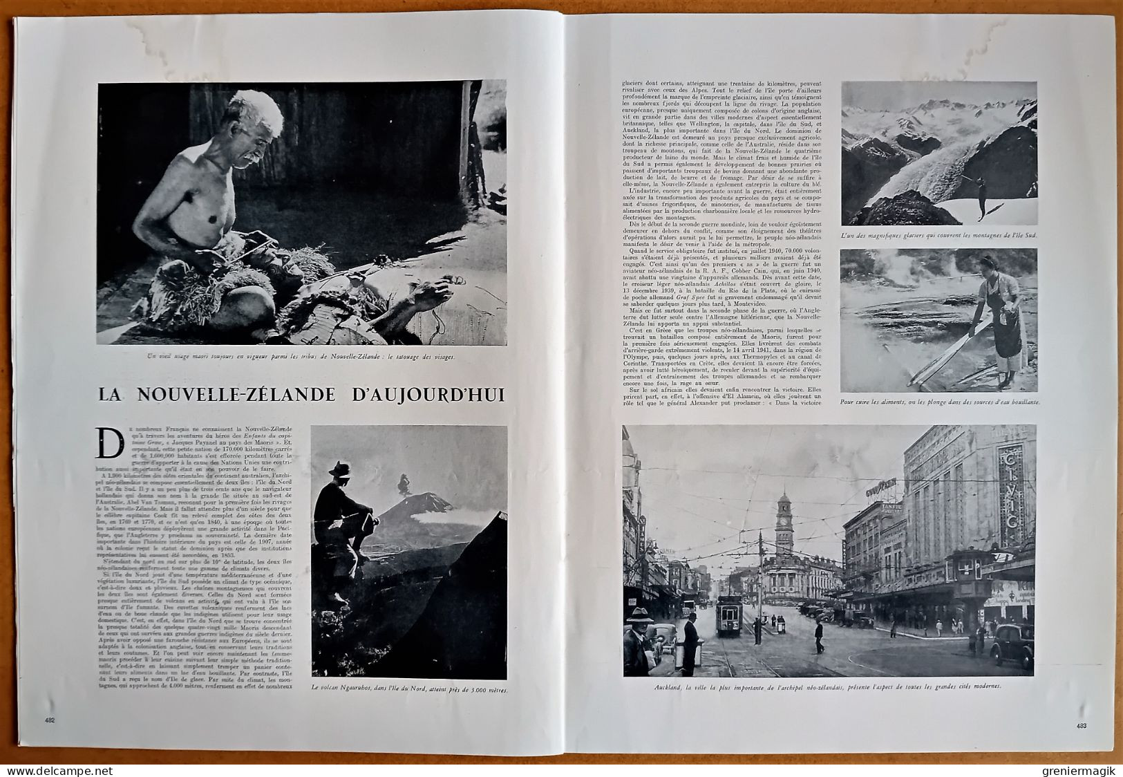 France Illustration N°31 04/05/1946 Les Constitutions françaises/Paris Ilot 16/Conférence des quatre/Nouvelle-Zélande