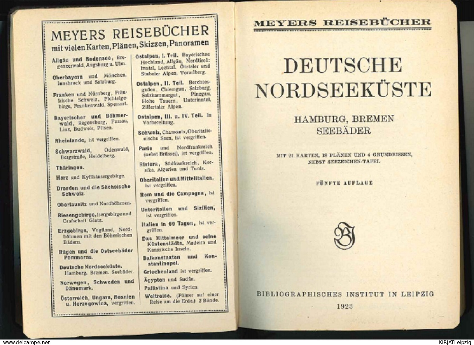 Deutsche Nordseeküste : Hamburg, Bremen, Seebäder. - Old Books