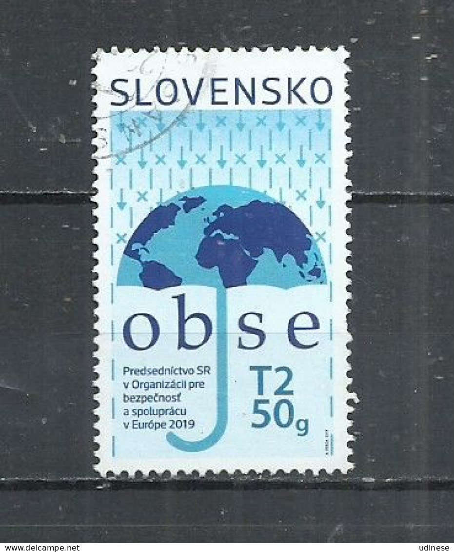 SLOVAKIA 2019 - SLOVAKIA PRESIDENCY FOR THE COUNCILY FOR SECURITY IN EUROPE - POSTALLT USED OBLITERE GESTEMPELT USADP - Used Stamps