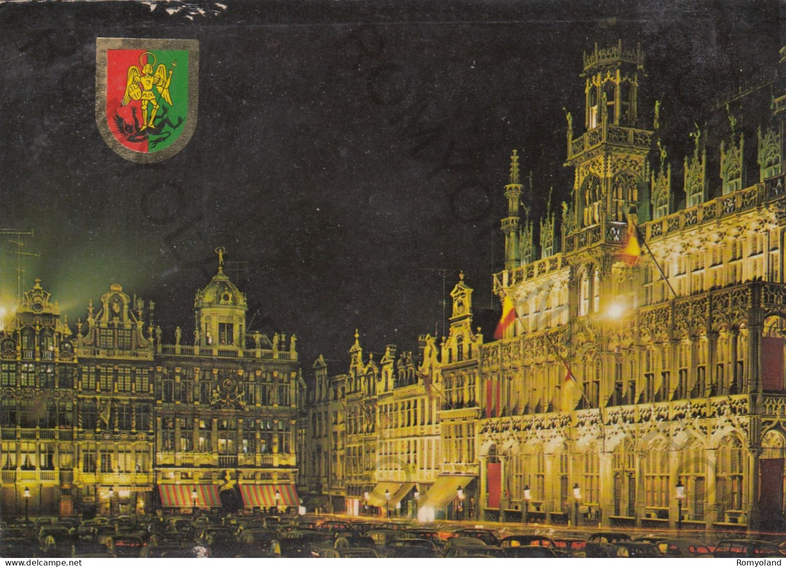 CARTOLINA  BRUXELLES,BELGIO-GRAND PLACE-BOLLO STACCATO,VIAGGIATA 1971 - Cafés, Hotels, Restaurants