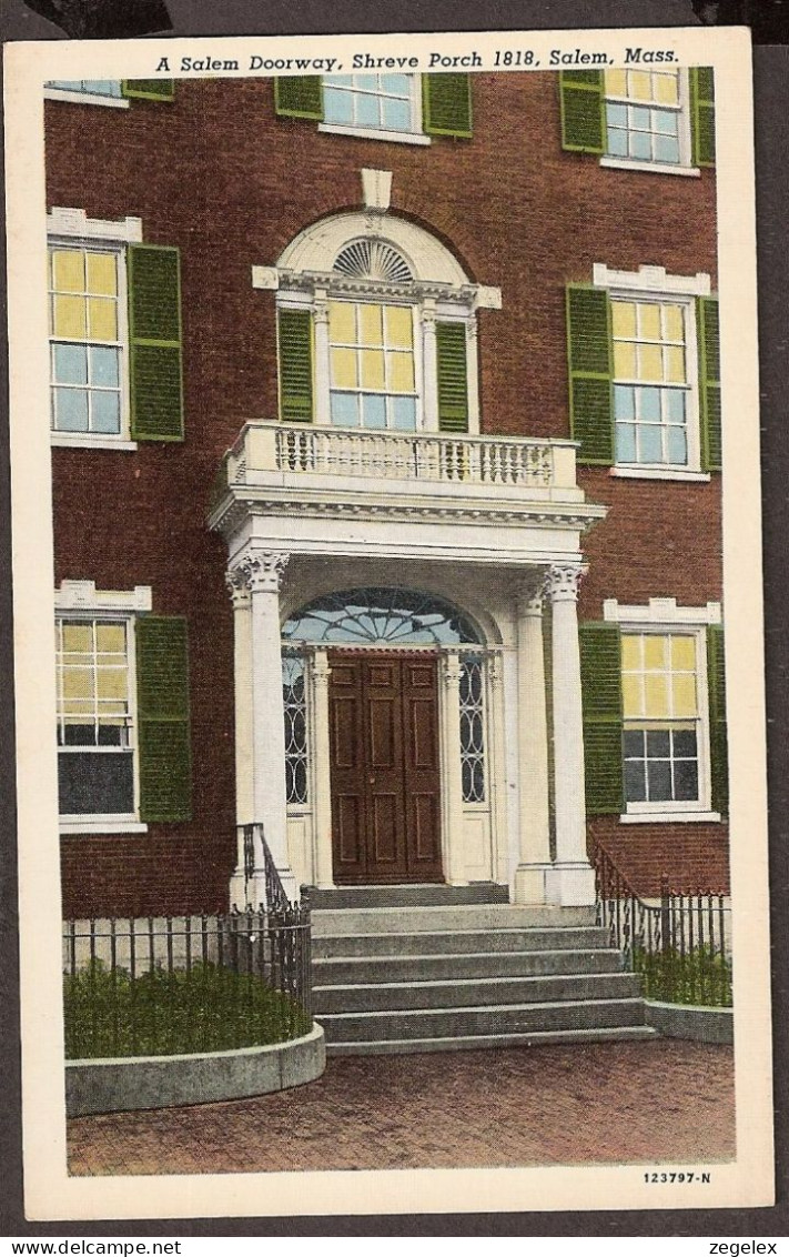 A Salem Doorway, Shreve Porch, Salem Massachusetts - Salem