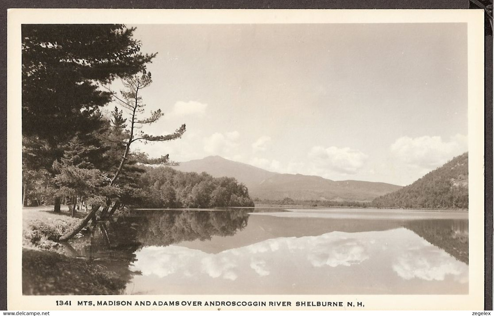 Mountains Madison And Adams Over Androscoggin River Shelburne N.H. - Autres & Non Classés
