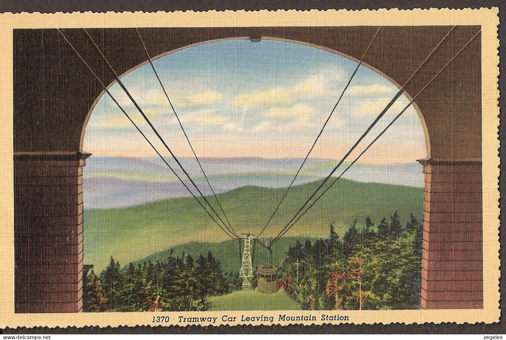 Cannon Mountain Tramway, Franconia Notch, New Hampshire. First Aerial Pessenger Tramway In North America... - Other & Unclassified