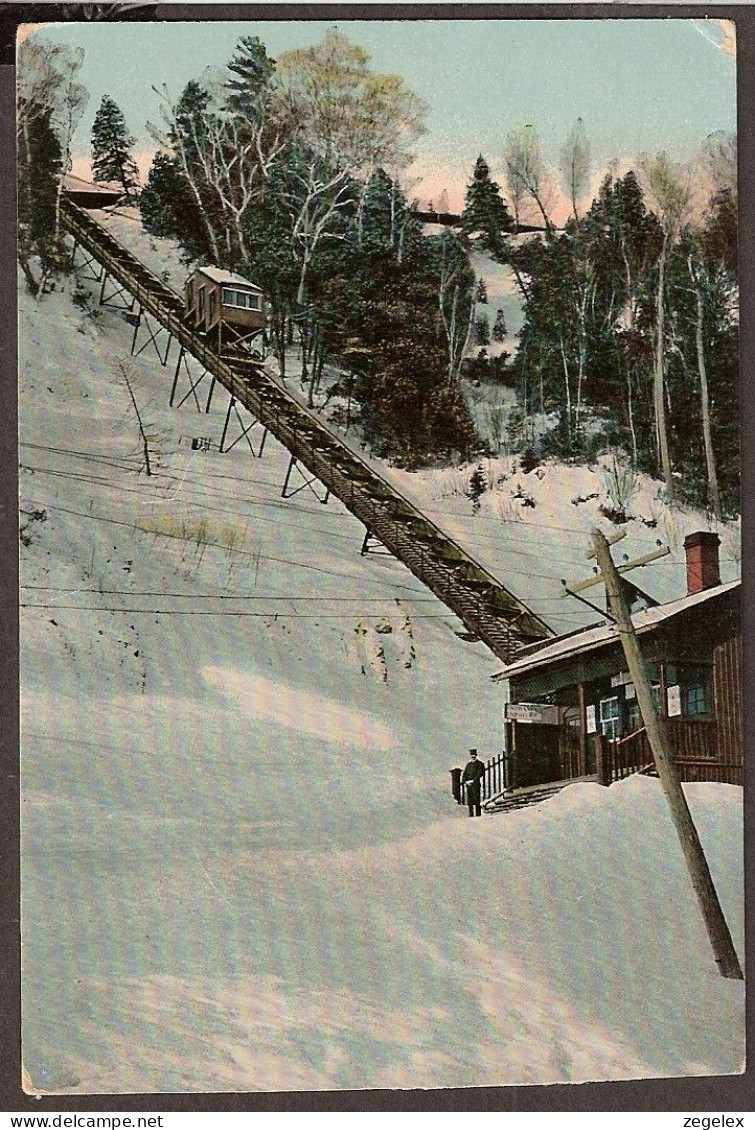 Elevator Of The Montmorency Falls Near Quebec. See Ticket Official. Train De Montagne.  - Montmorency Falls