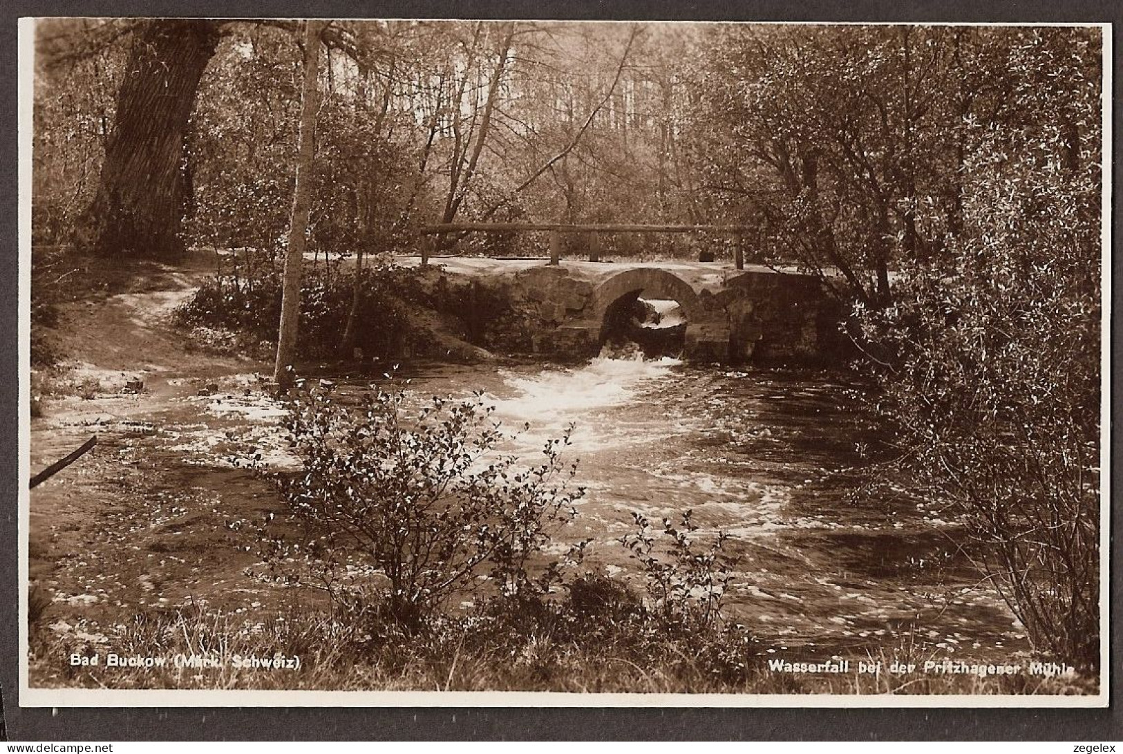 Bad Buckow (Märk. Schweiz) Wasserfall Bei Der Pritzhagener Mühle - Restaurant Pritzhagener Mühle - Buckow