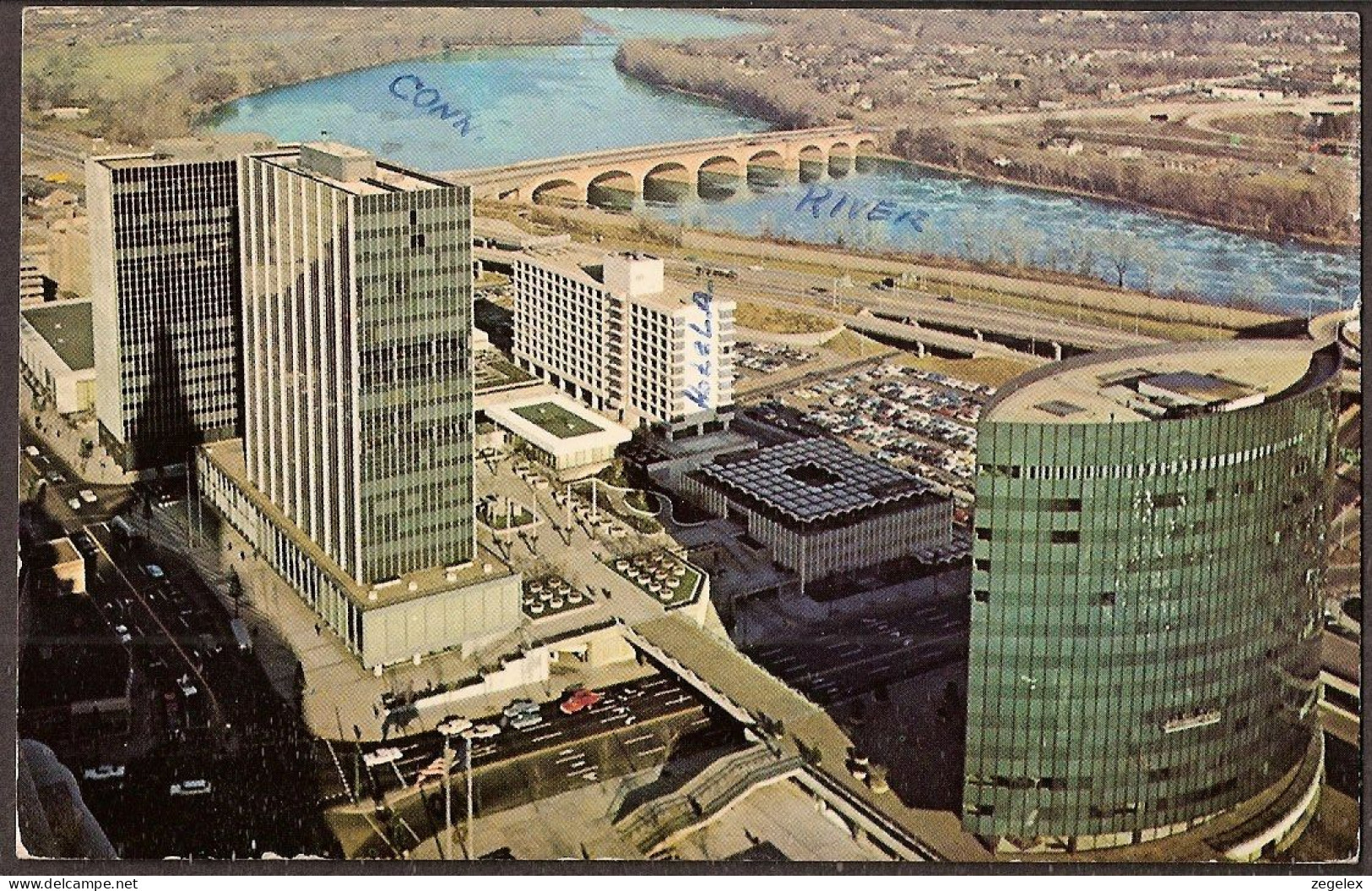 Hartford Connecticut - The New Constitution Plaza - 1965 - Hartford