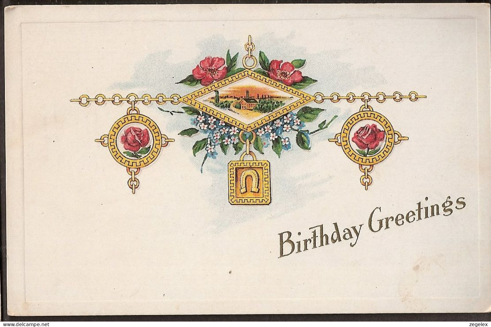 Bonne Anniversaire - Birthday Greetings - Embossed - Geprägt - En Relief.  - Geburtstag