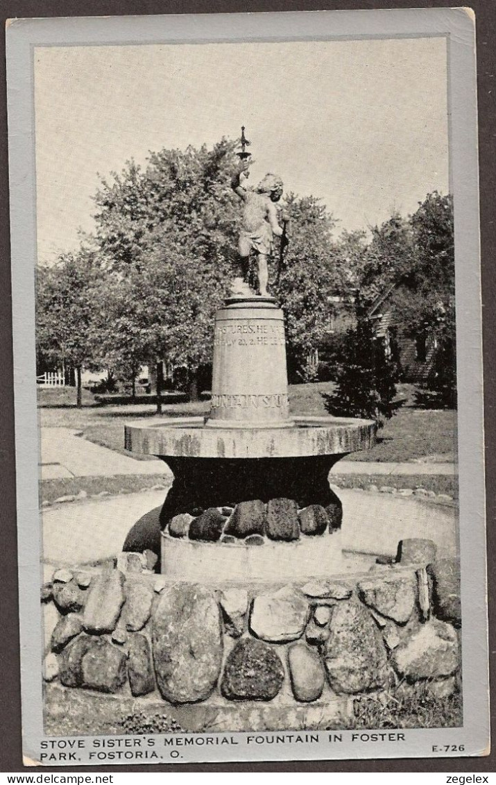 Fostoria, Origon - Stove Sister's Memorial Fountain In Foster Park - Autres & Non Classés