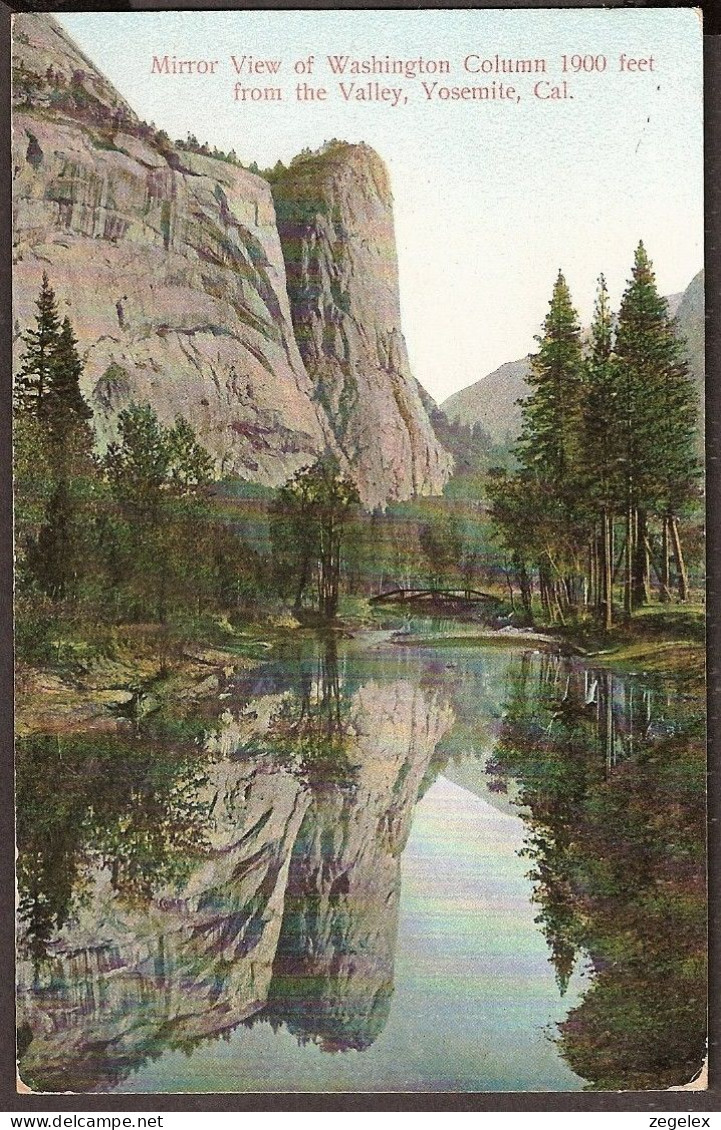California - Yosemite National Park - Mirror View Of Washington Column 1900 Feet From The Valley - Yosemite