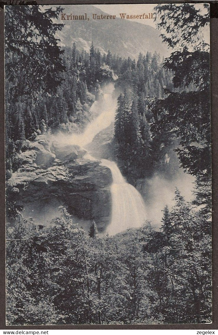 Krimml, Unterer Wasserfall - Gasthof A.J. Hofer 1907 - Krimml