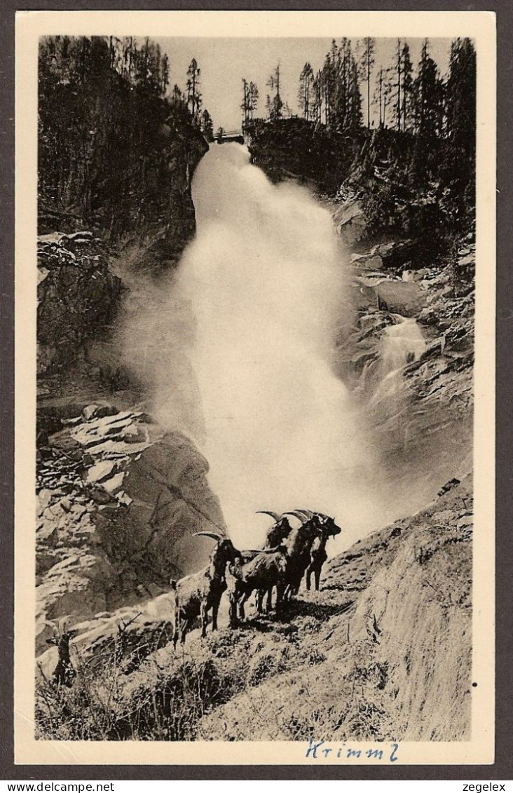 Oberer Krimmler Wasserfall Mit Steinbocken - Alpengasthof "Schönangerl - Krimml Salzburg - Krimml