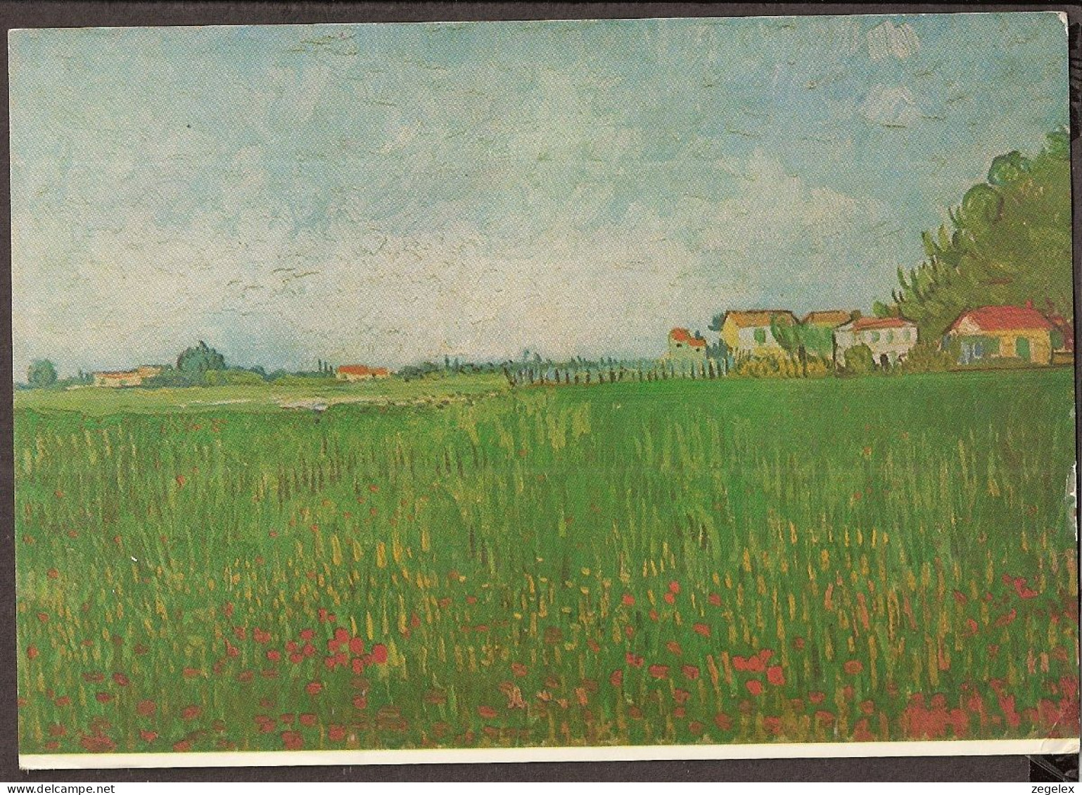 Vincent Van Gogh - Fermes Dans Un Champ De Blé - Van Gogh, Vincent