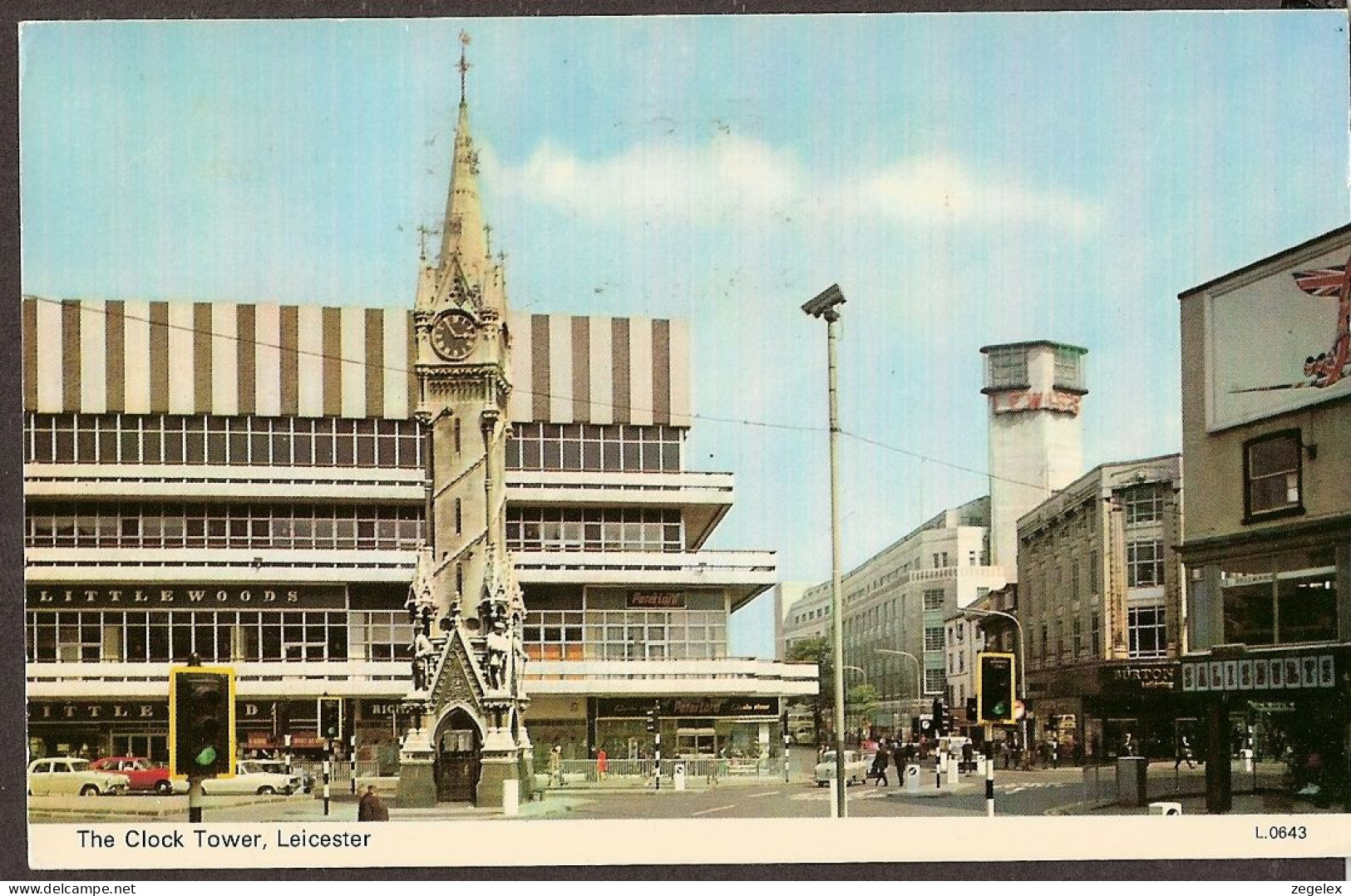 Leicester, - The Clock Tower - Littlewoods, Salisburys - Leicester