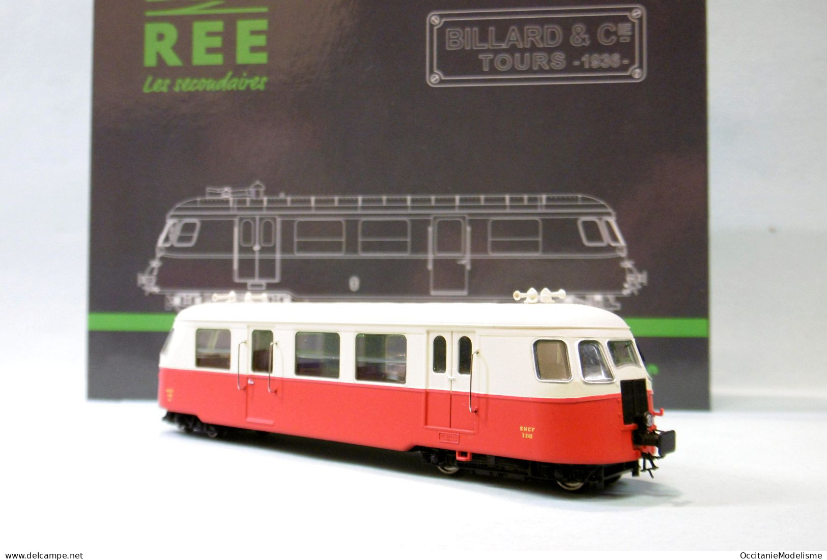 REE - AUTORAIL BILLARD A80D SNCF X242 DCC Sound ép. III Réf. VM-007 S Neuf NBO HOm 1/87 - Locomotives