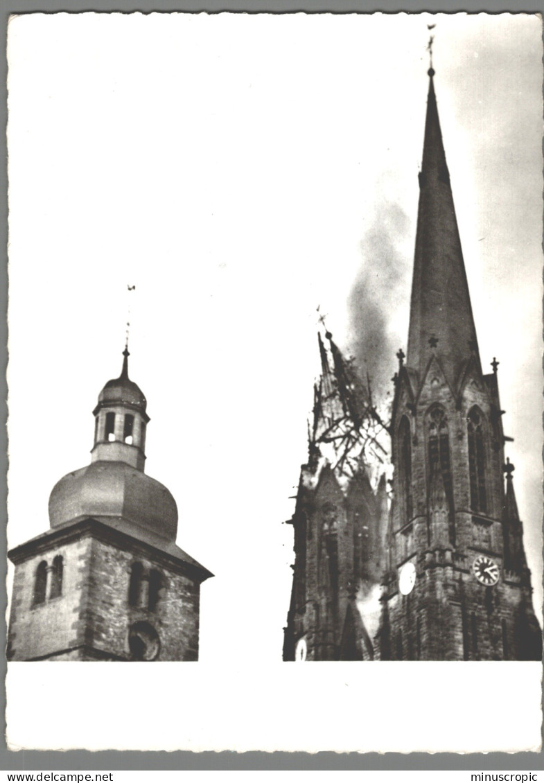 CPSM 57 - Sarralbe - Cathédrale De La Sarre Incendiée Le 28 Mai 1954 - Sarralbe