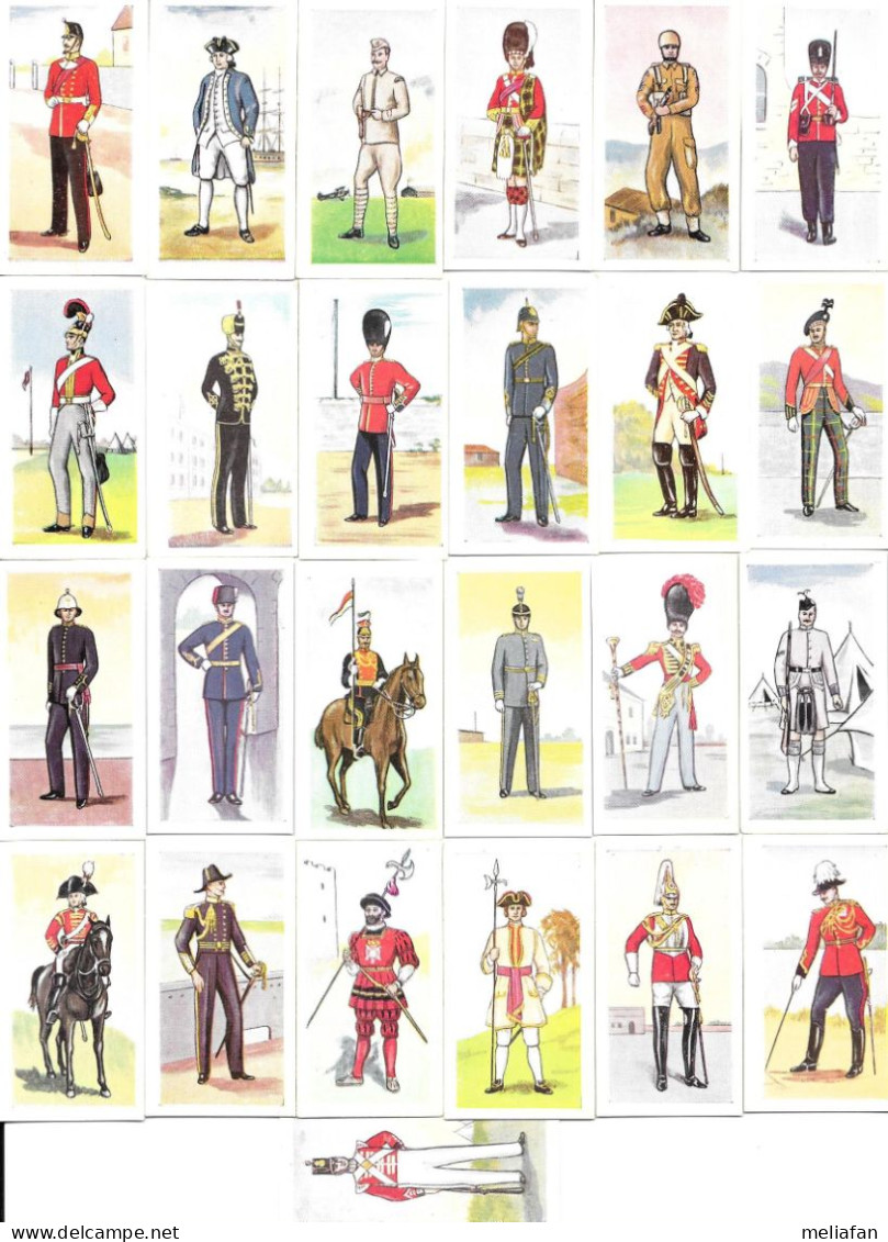 BW75 - SERIE COMPLETE 25 CARTES PROPRETS - BRITISH UNIFORMS - Uniformes