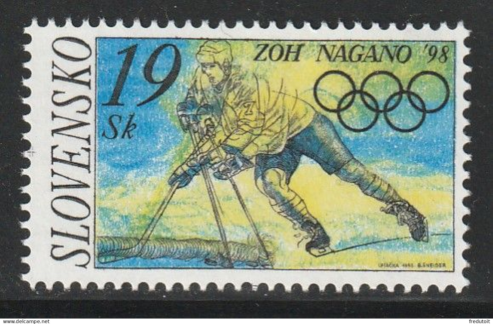 SLOVAQUIE - N°259 ** (1998) Jeux Olympiques à Nagano - Nuevos