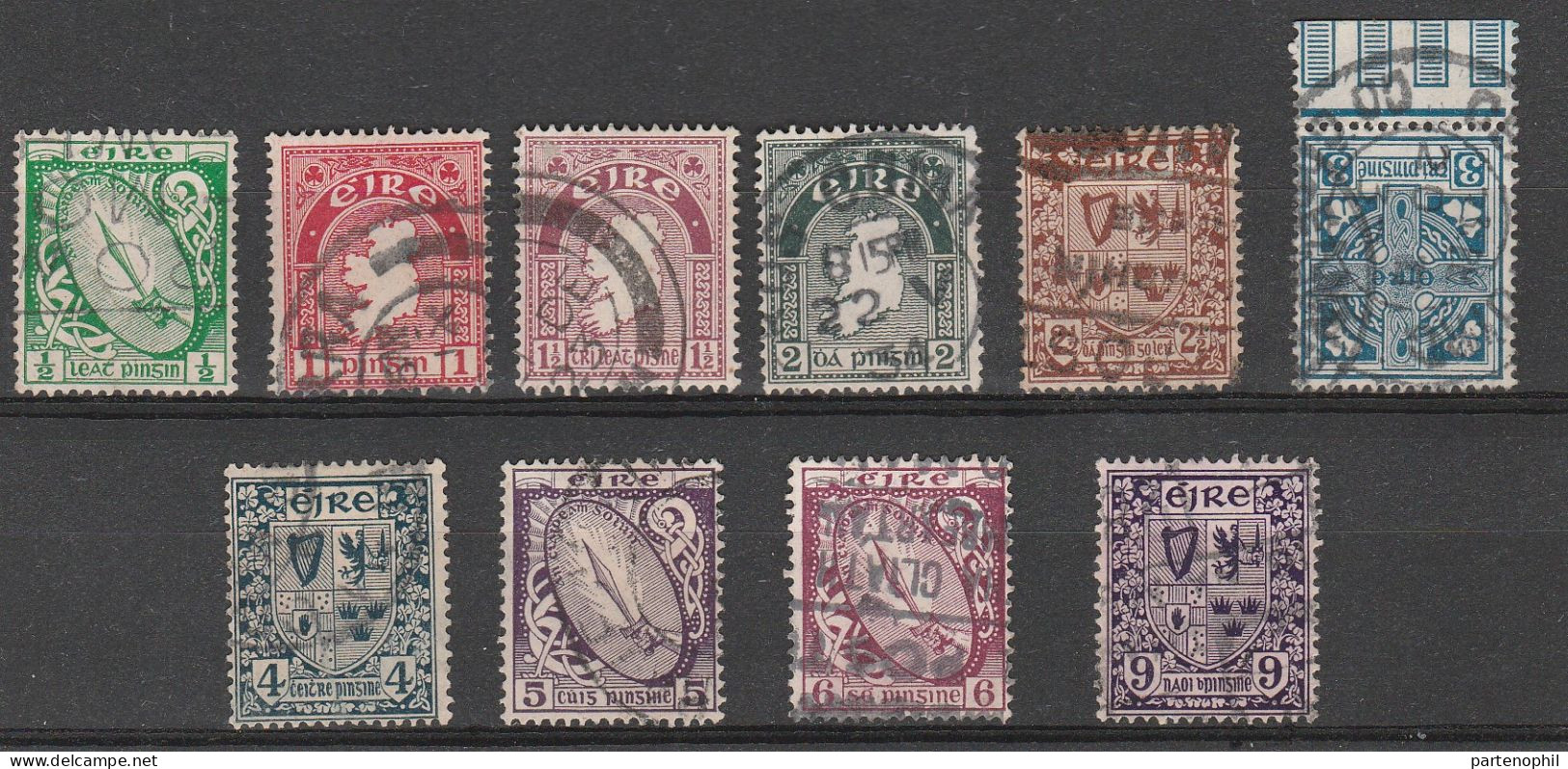 Irlanda 1922-23 Set 40/49 - Used Stamps