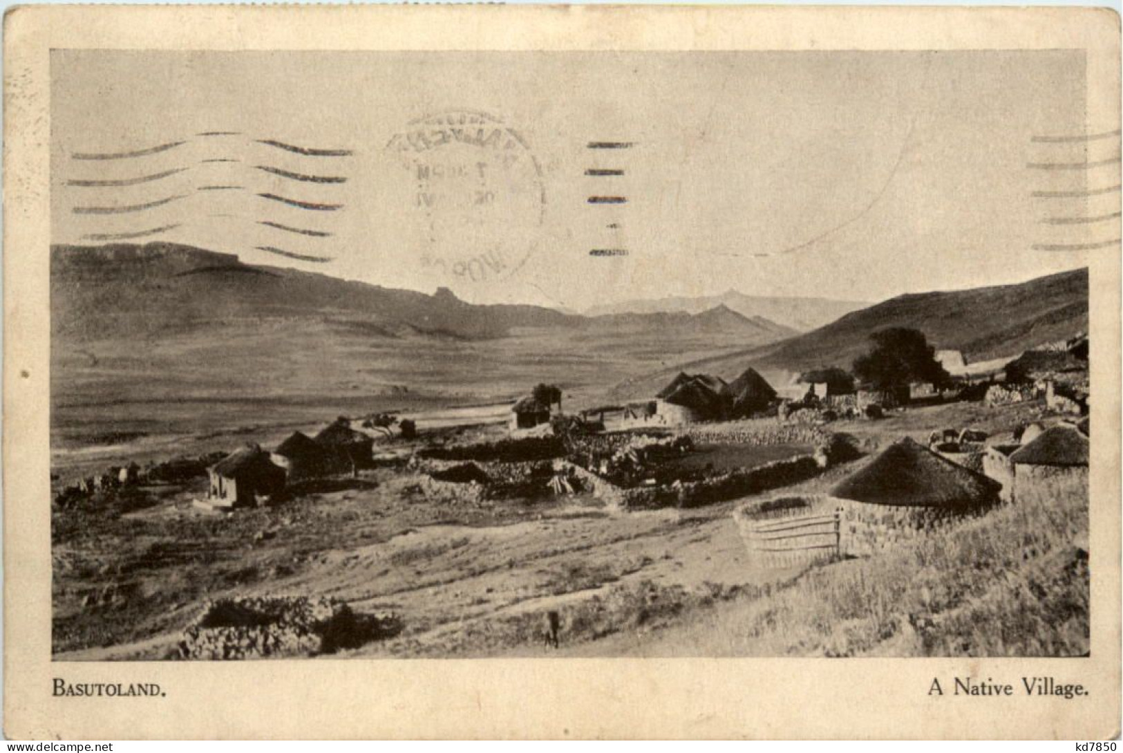 Basutoland - A Native Village - Lesotho - Lesotho