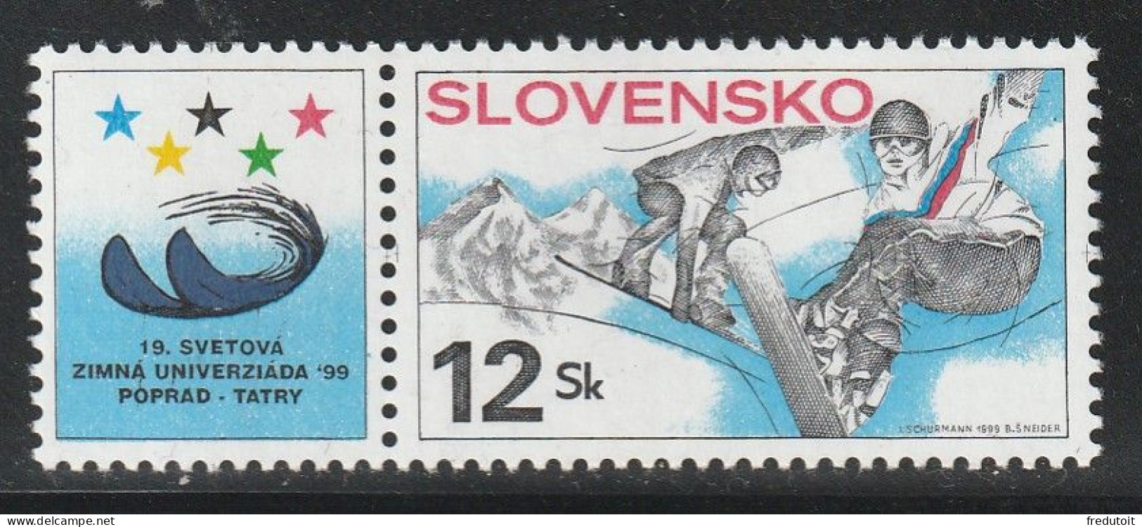 SLOVAQUIE - N°286 ** (1999) Jeux Universitaires D'hiver - Ungebraucht