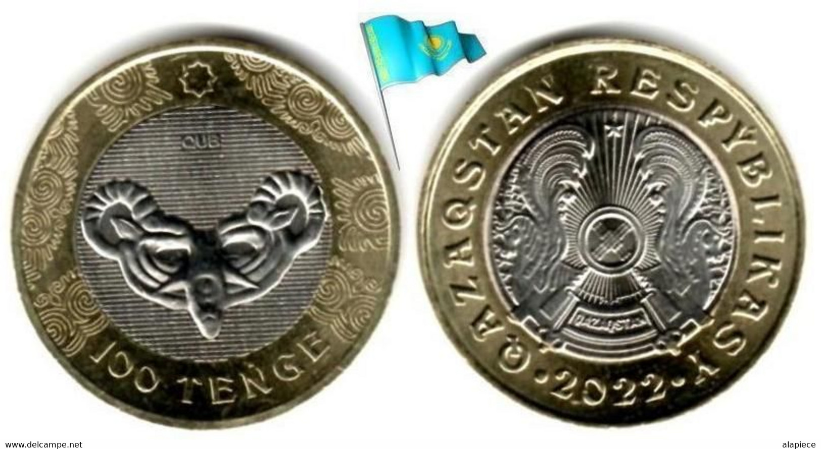 Kazakhstan - 100 Tenge 2022 (Mask - UNC) - Kazachstan