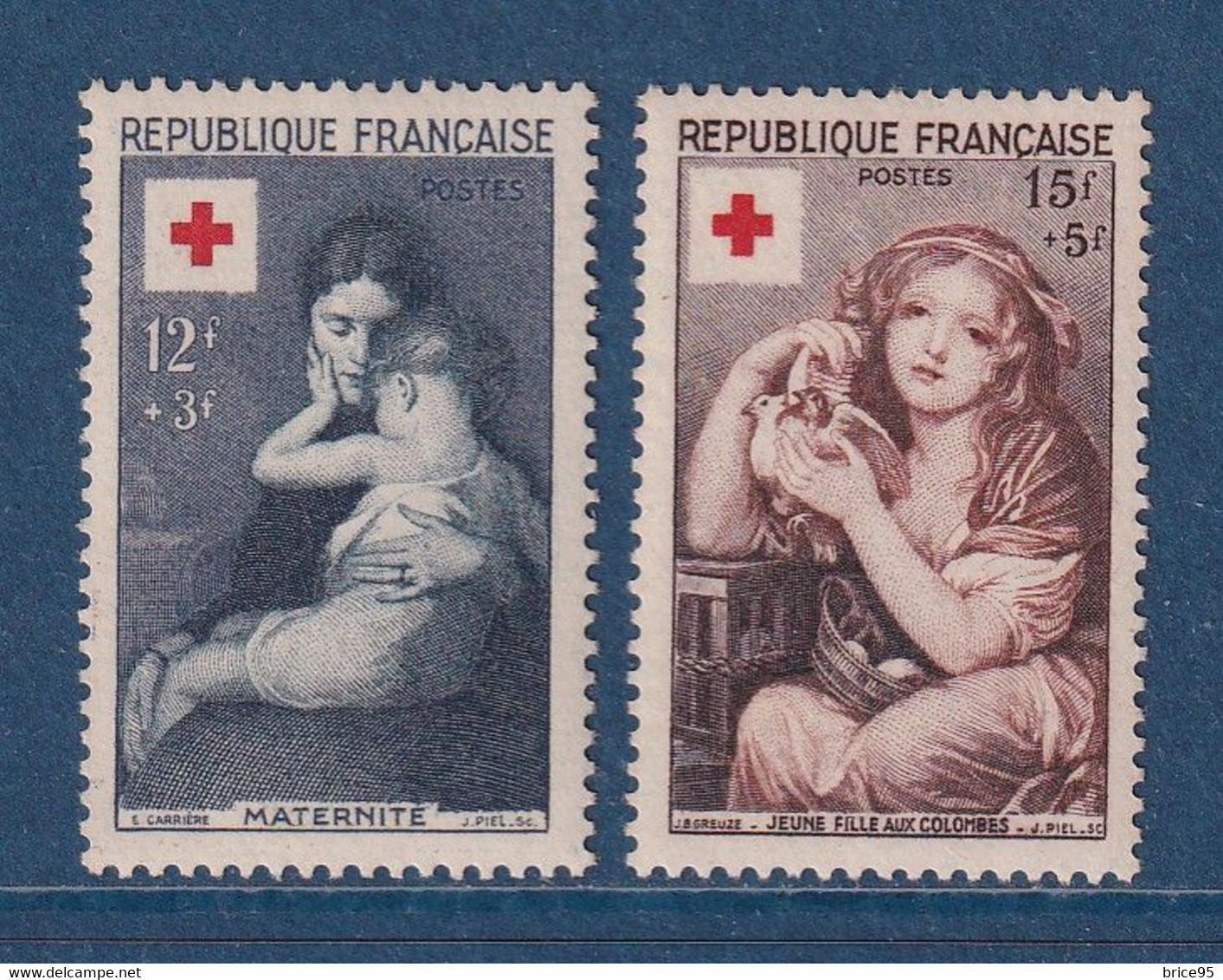 France - YT Nº 1006 Et 1007 ** - Neuf Sans Charnière - 1954 - Nuovi