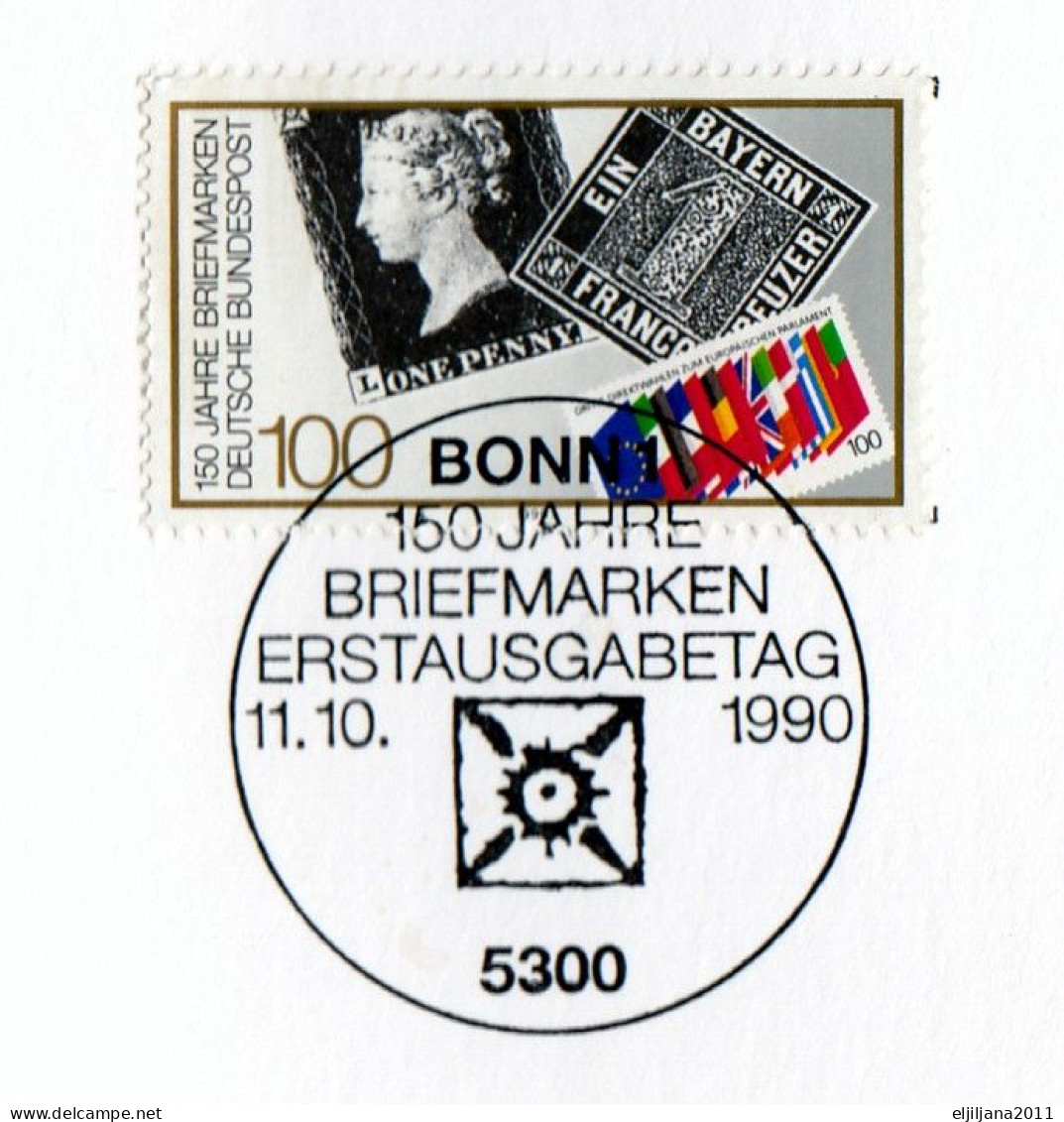 Germany 1990 Bonn ⁕ Victoria Die Erste Mi.1479 Special Commemorative Sheet ⁕ Sondergedenkblatt - Scan - 1981-1990