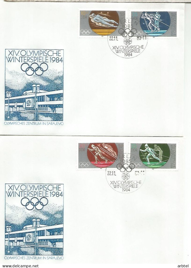 ALEMANIA DDR JUEGOS OLIMPICOS DE SARAJEVO SKI ESQUI WINTER GAMES - Winter 1984: Sarajevo