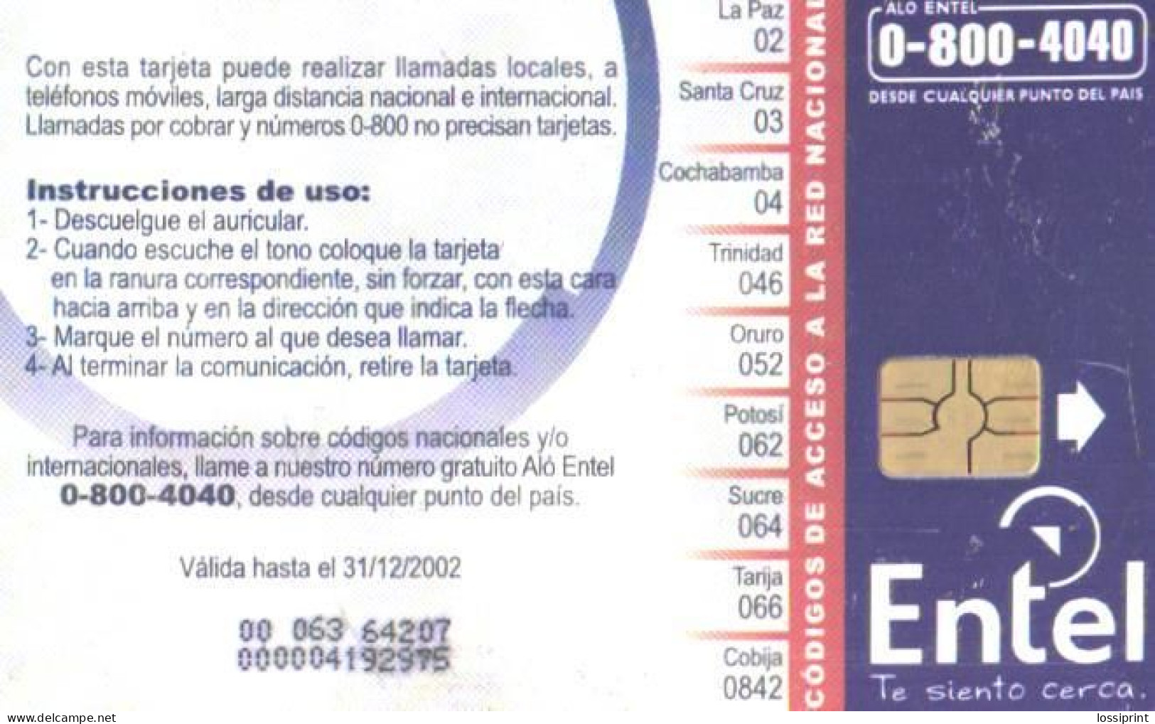 Bolivia:Used Phonecard, Entel, 10 Bs, Girl With Paper Rolls - Bolivië