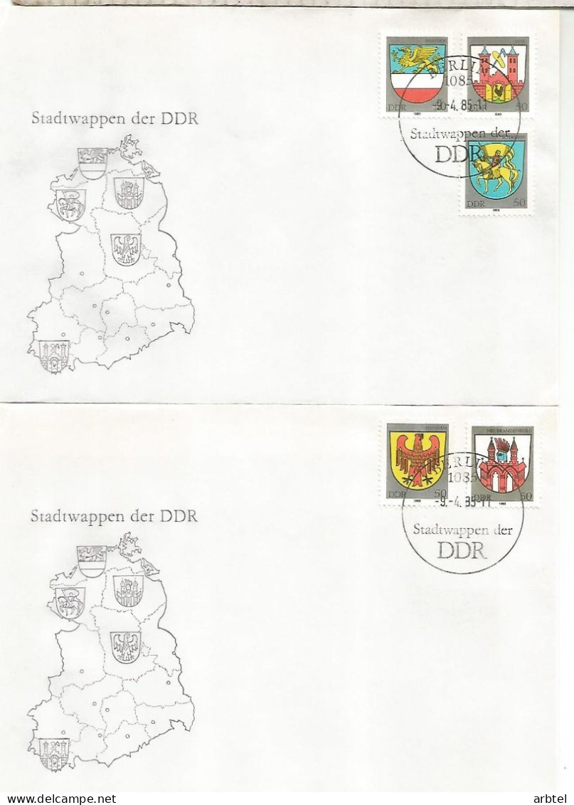 ALEMANIA DDR ESCUDOS ARMS - Buste