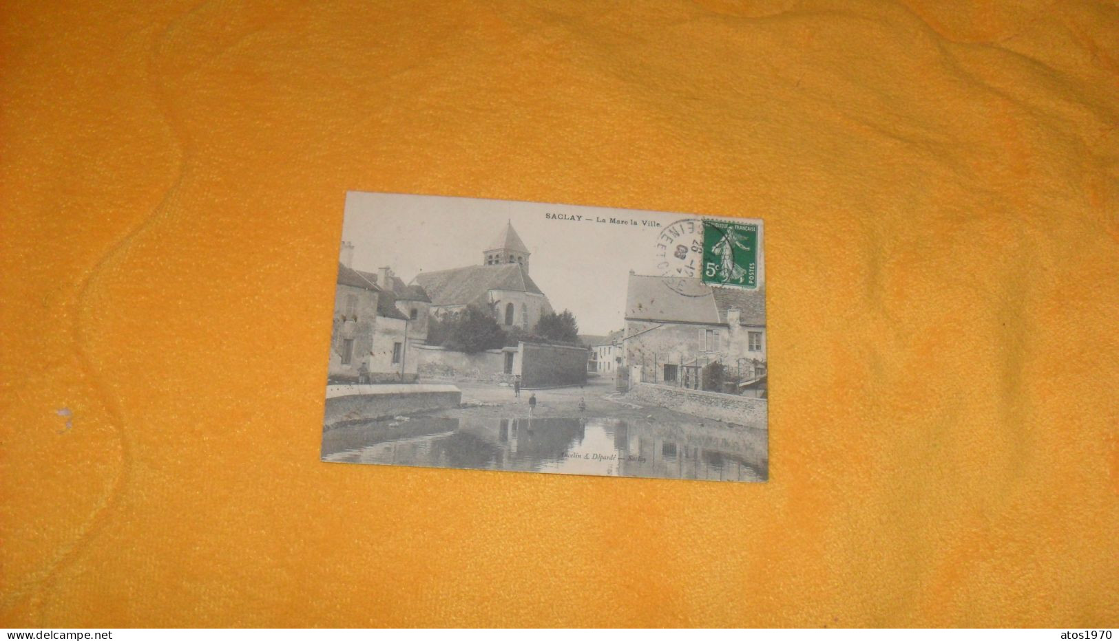 CARTE POSTALE ANCIENNE CIRCULEE DE 1908 ?../ SACLAY.- LA MARE LA VILLE...CACHET + TIMBRE - Saclay