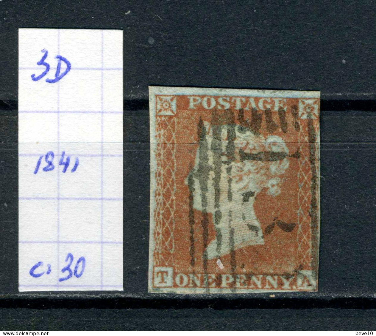 Grande-Bretagne   Victoria  N° 3 D  O - Used Stamps