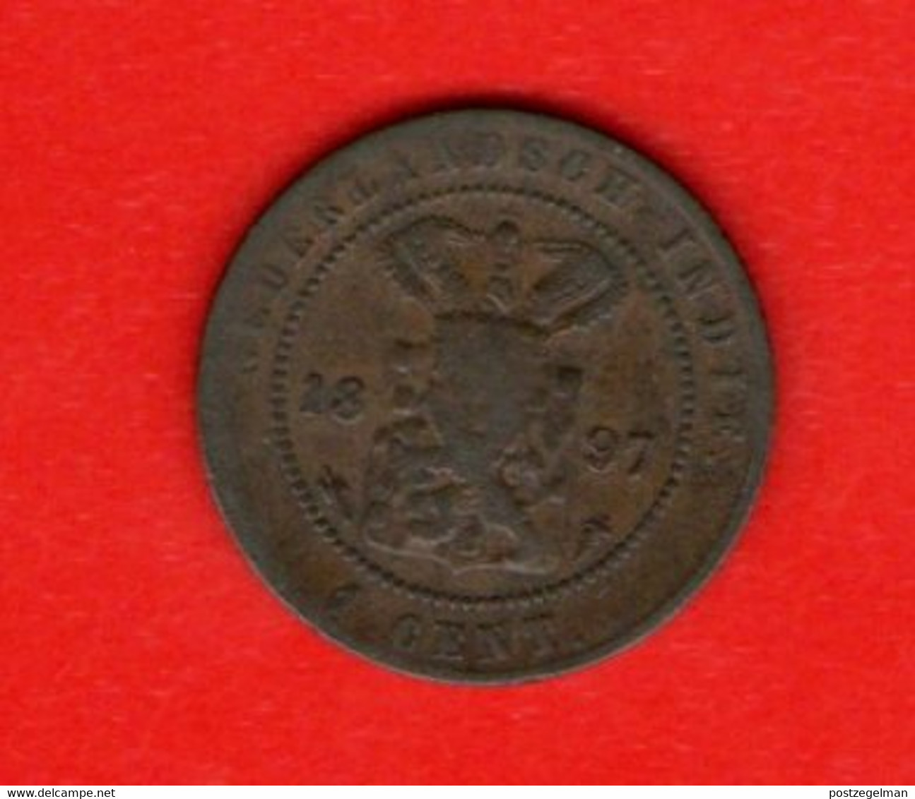 NEDERLAND-INDIE , 1897, 1/2 Cent, Bronze, C4017 - Other - Oceania